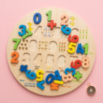 Round Shape 1234 Wooden Puzzle