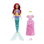 Ariel 2-In-1 Mermaid To Princess Doll with 2 Fashions and Accessories inspired By The Little Mermaid - Image 2